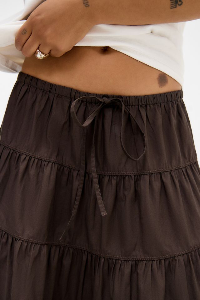 Falda Poplin de Cintura Atada UO Bea #2