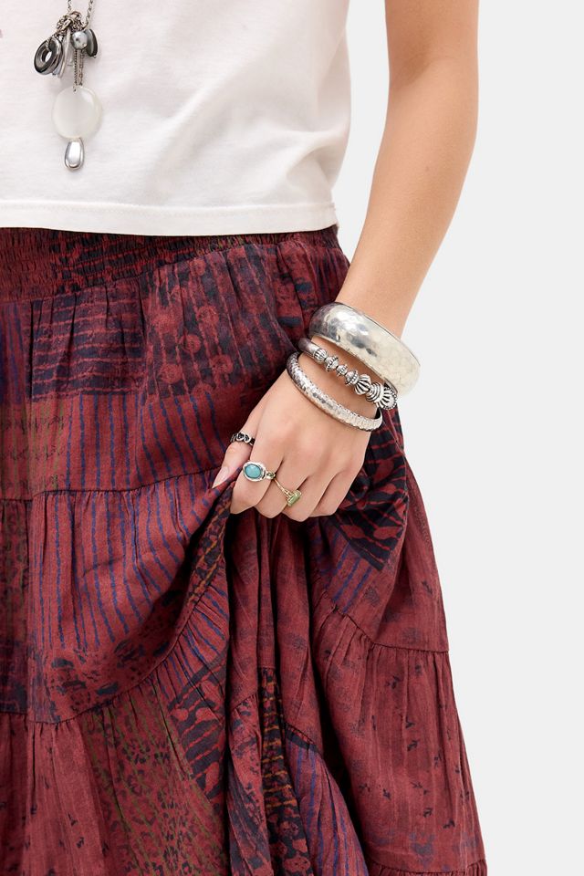 Falda Midi Bea Kantha Sobreteñida Kimchi Blue #2