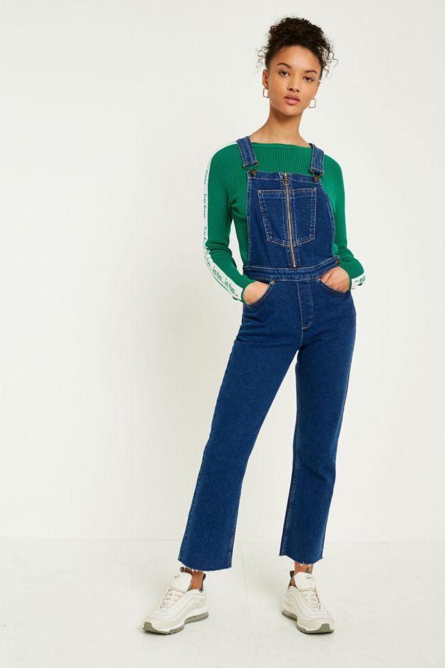 Denim flare clearance dungarees