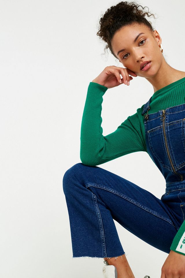 BDG Kick Flare Denim Dungarees  #1