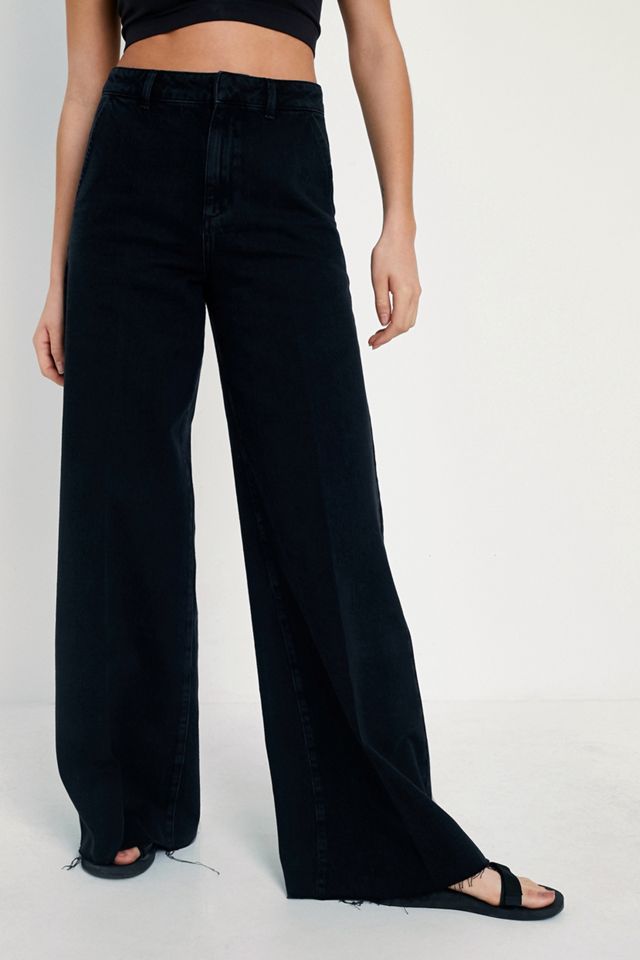 BDG Extreme Wide Leg Black Jeans #1
