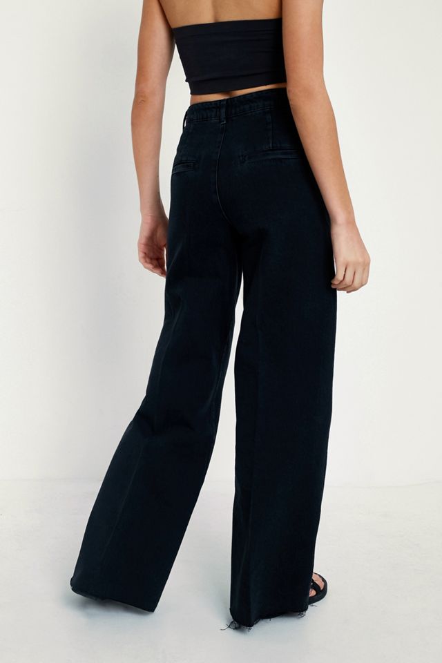BDG Extreme Wide Leg Black Jeans #4