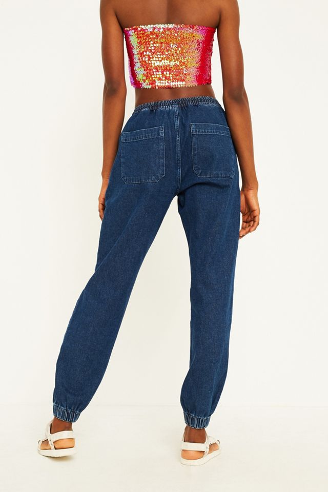 BDG – Jogginghose aus Denim in Dunkelblau #3