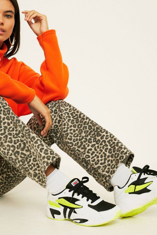 BDG Column High-Waisted Straight-Leg Leopard Print Jeans #2