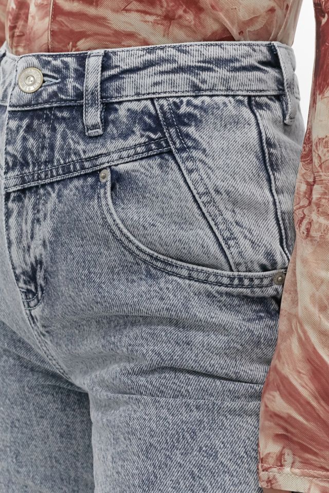 BDG Acid Wash Blue Seamed Mom Jeans #3