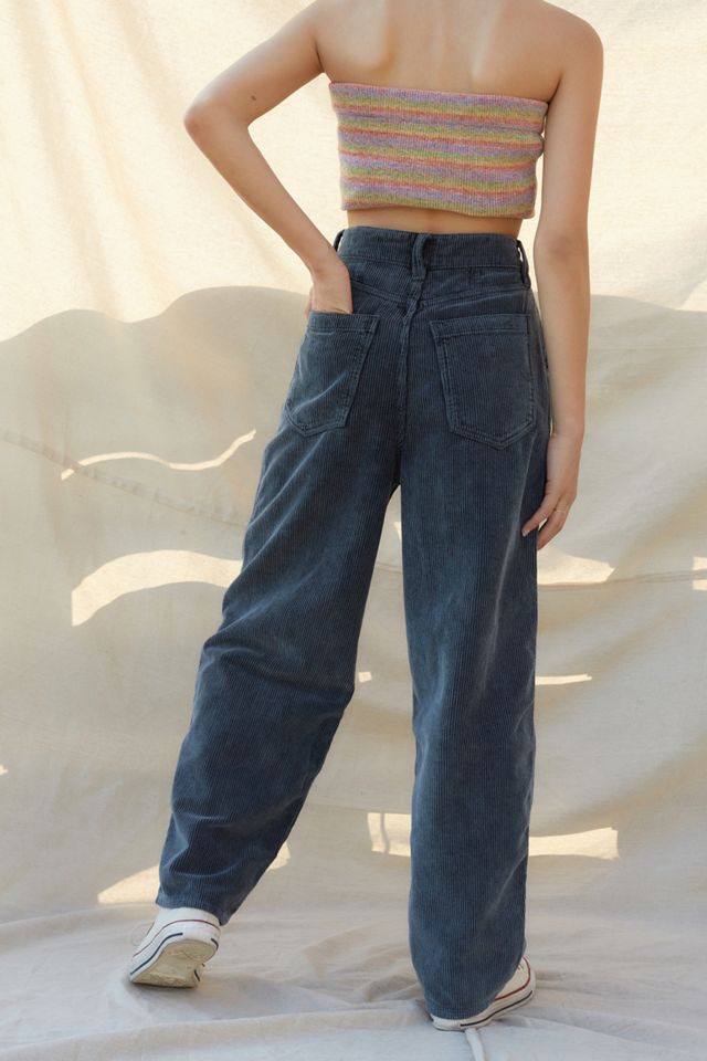 BDG - Jeans cocon en velours côtelé noir Erin #1
