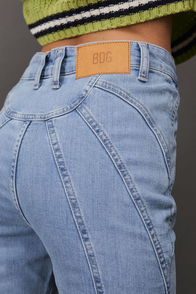 BDG Light Blue Sunshine Seam High-Waist Flare Jeans #3