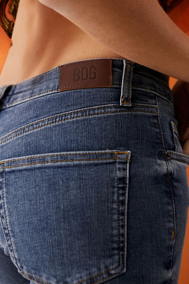 BDG Dark Wash Y2K Low-Rise Flare Jeans #3