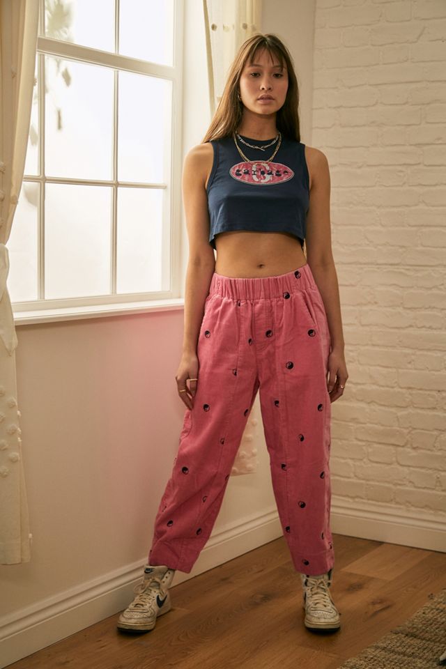 BDG Zaria Embroidered Corduroy Trousers #1