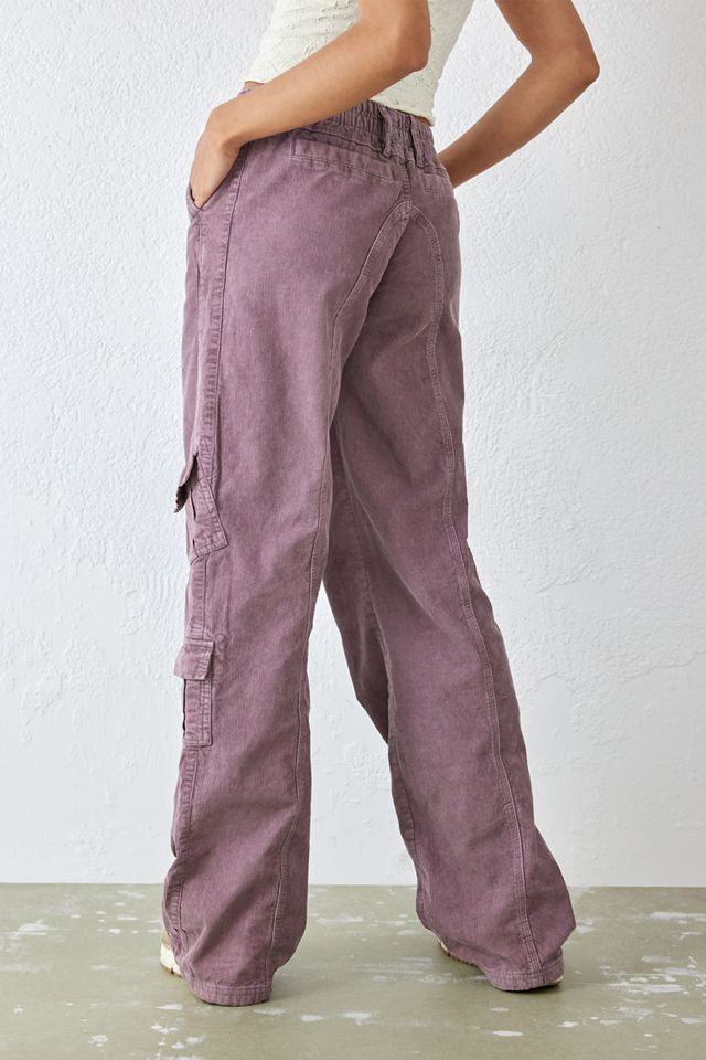 BDG Plum Corduroy Y2K Cargo Jeans #3