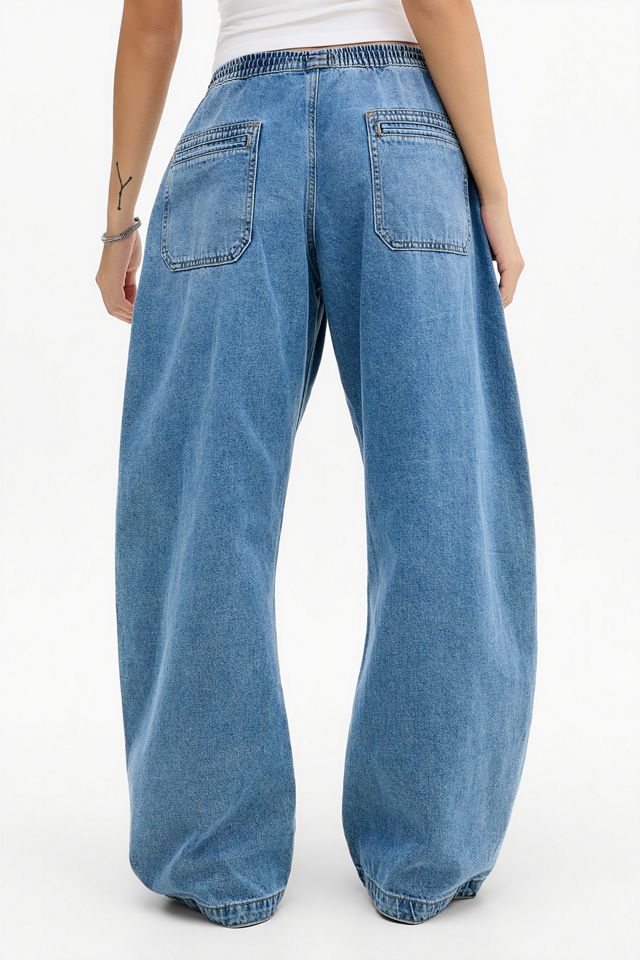 BDG Curve Low Rise Tie Front Barrel Jeans #3