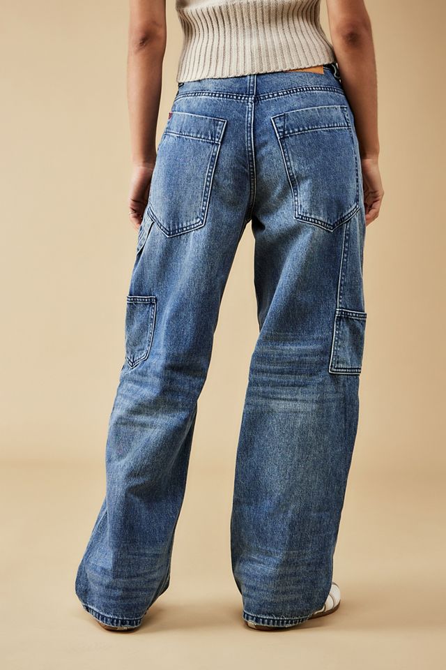 BDG Bella Acid Wash Baggy Carpenter Jeans  #2