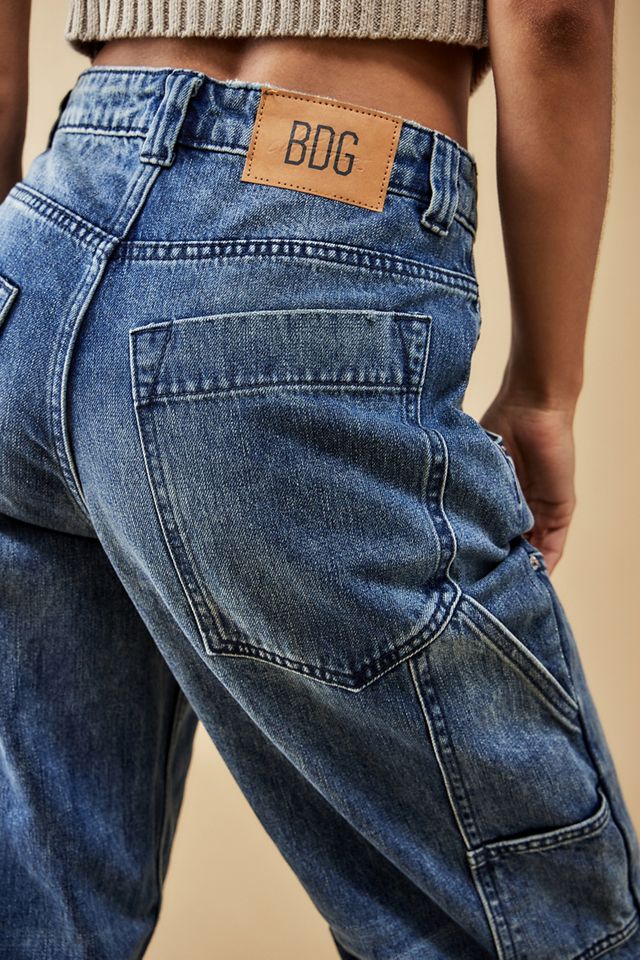 BDG Bella Acid Wash Baggy Carpenter Jeans  #3