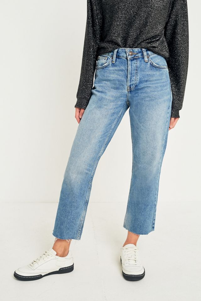 BDG Jessye Straight Leg Raw Hem Jeans #1
