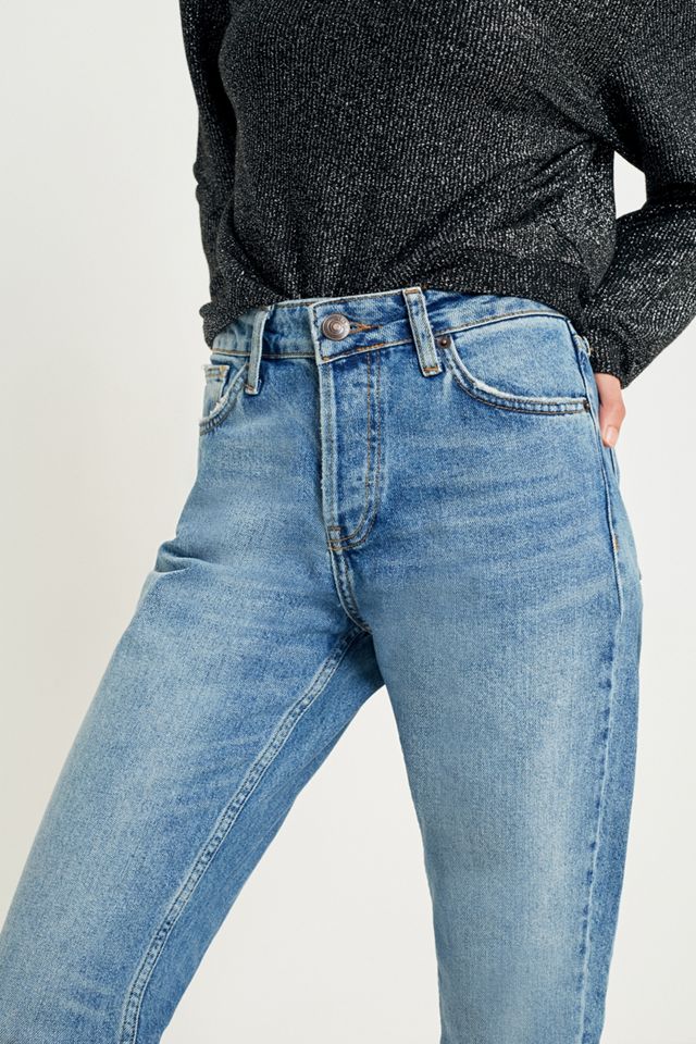 BDG Jessye Straight Leg Raw Hem Jeans #3