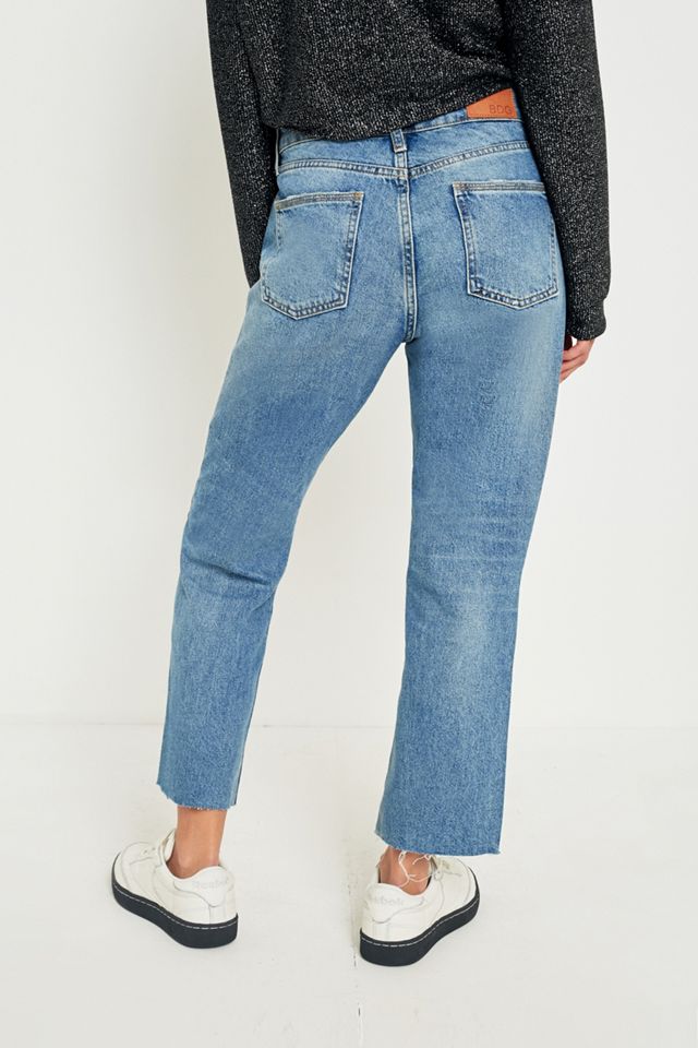 BDG Jessye Straight Leg Raw Hem Jeans #4