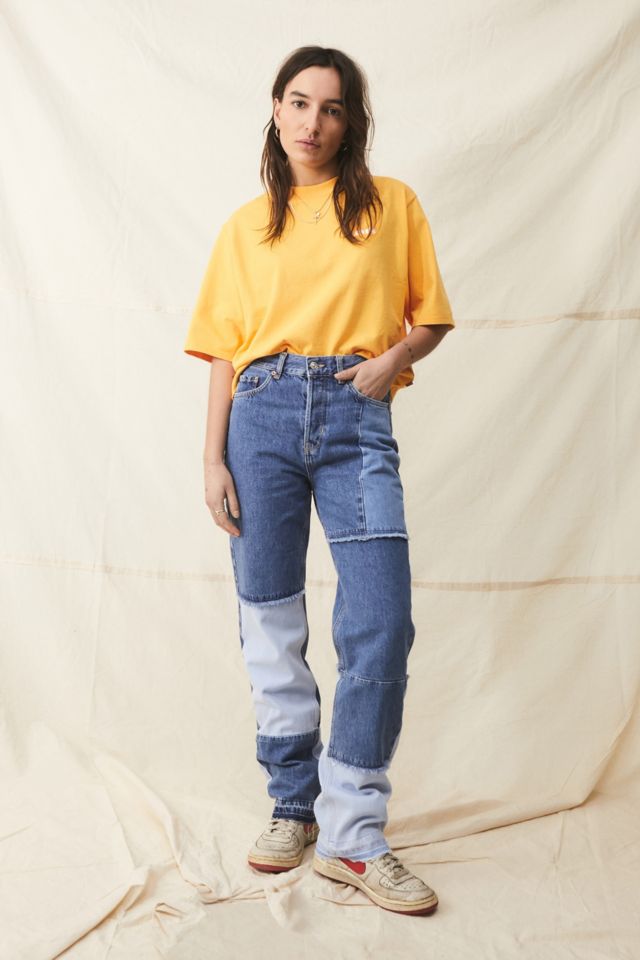 Patchwork jeans 2024 urban outfitters