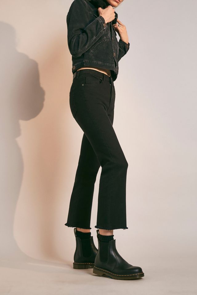 BDG Black Kick Flare High-Rise Cropped Jeans #4