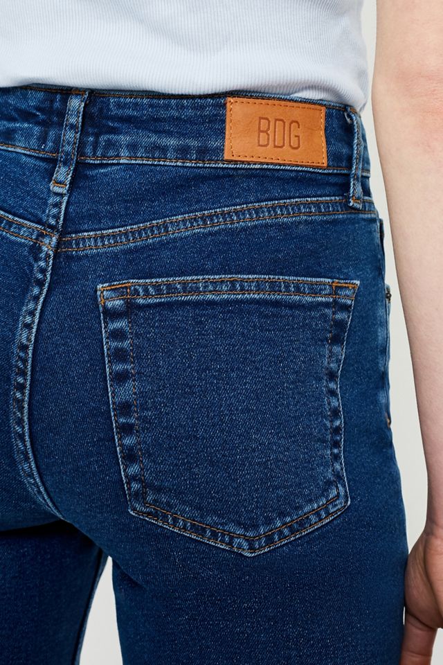 BDG Mid Vintage Blue Kick Flare High-Rise Cropped Jeans #5