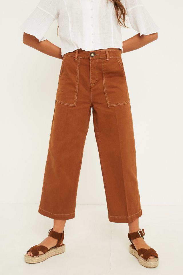 BDG Honey Contrast Stitch Workwear Jeans #4
