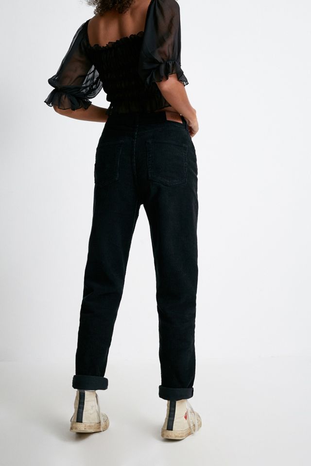 BDG - Pantalon Mom noir en velours côtelé #2