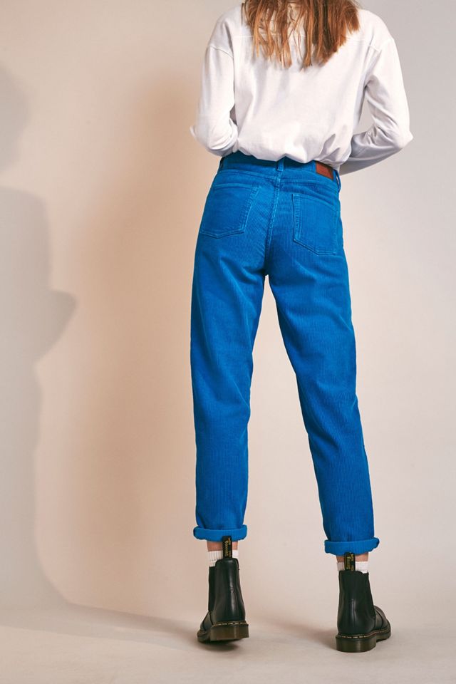 BDG Bright Blue Corduroy Mom Trousers #1