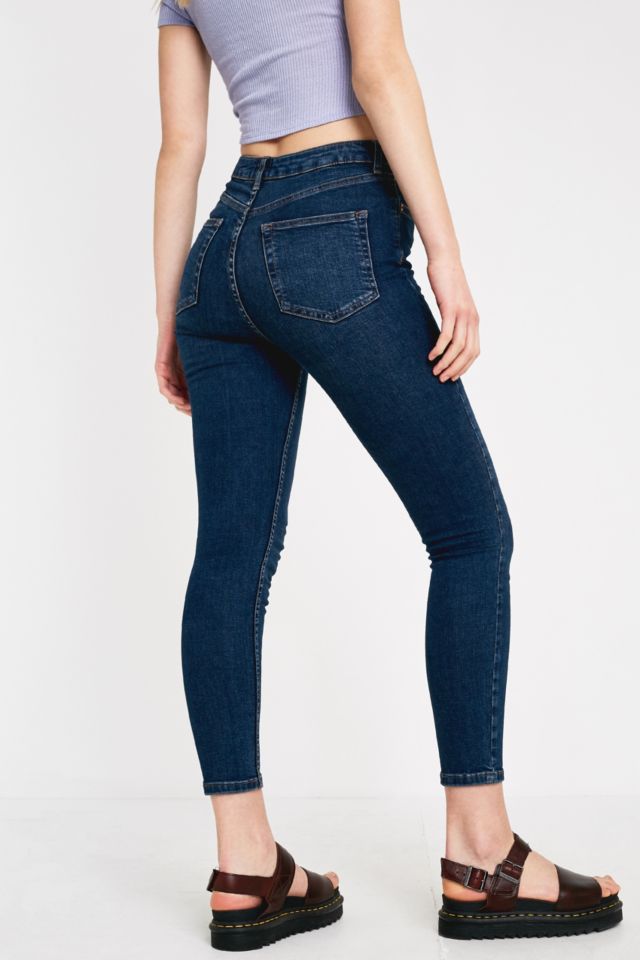 Pine Vintage Dark Wash Skinny Jeans | Urban Outfitters UK