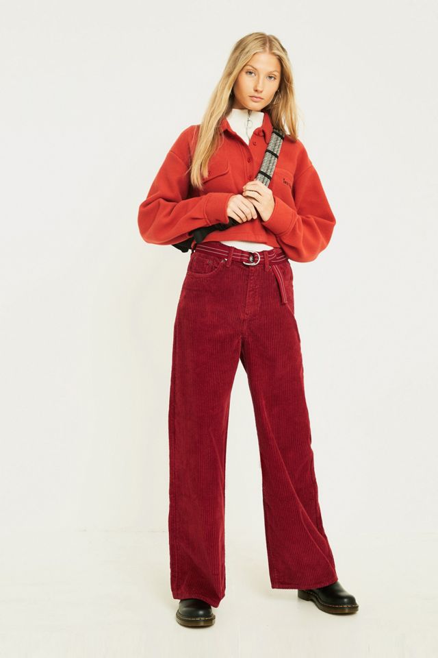 BDG - Pantalon Puddle en velours côtelé lie de vin #2