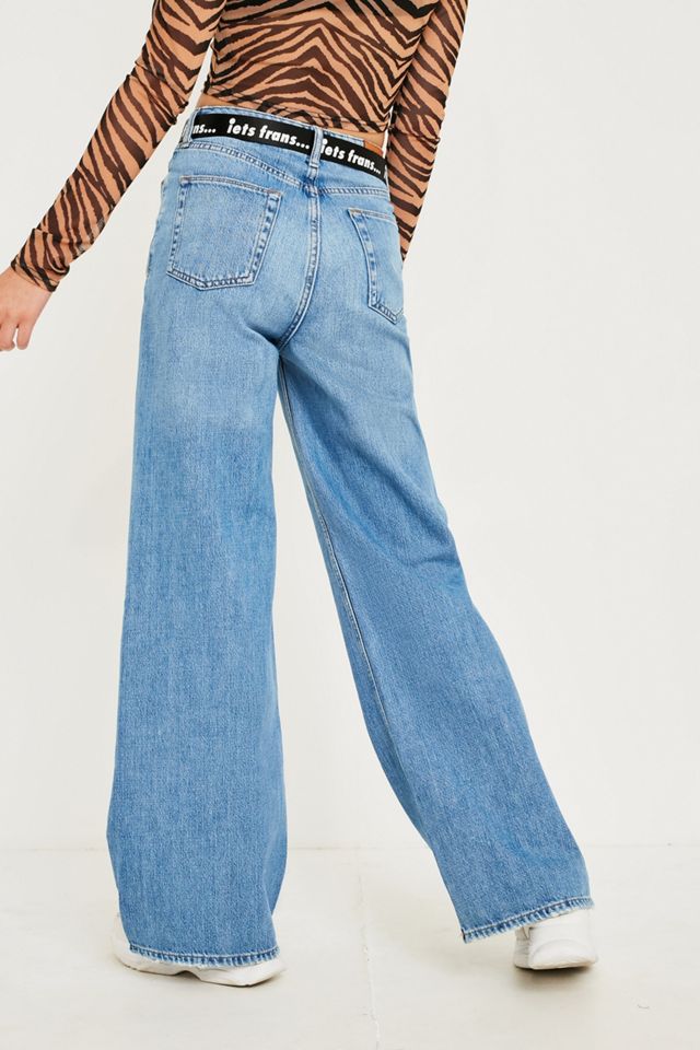 BDG Mid-Wash Puddle Jeans #4
