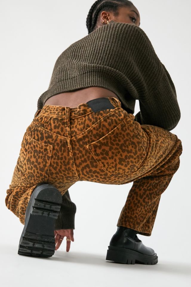 Urban outfitters best sale leopard jeans