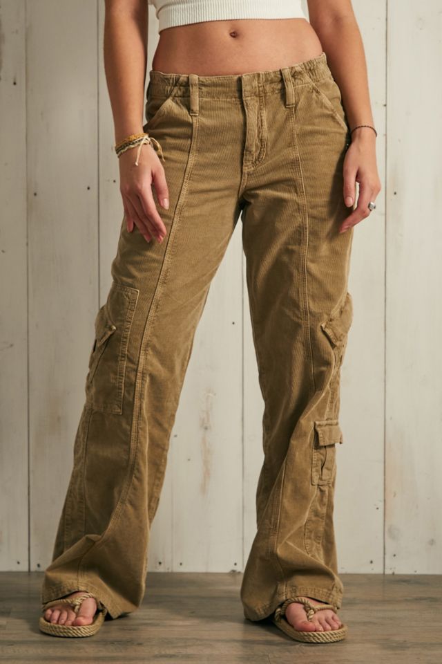 BDG Sand Y2K Corduroy Cargo Trousers