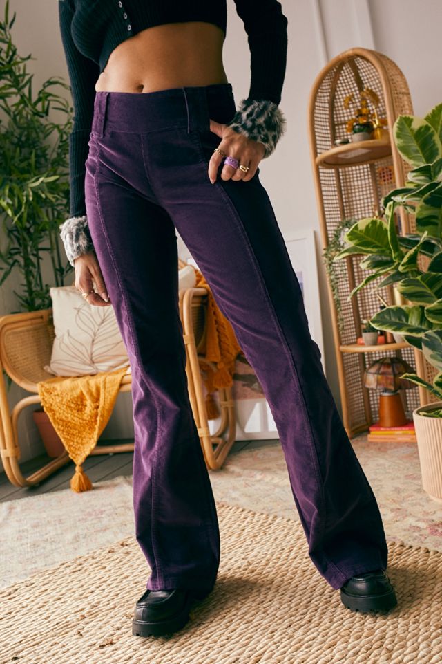 Ladies purple 2024 corduroy trousers