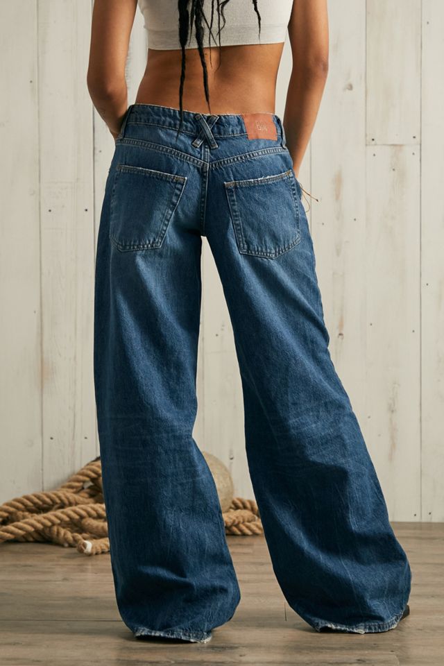 Jeans a Vita Bassa Pozzanghera Indaco BDG #4