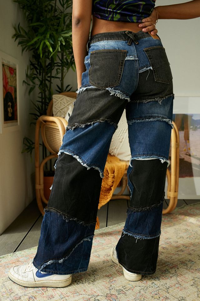 BDG Patchwork Low-Rise Puddle Jeans #3