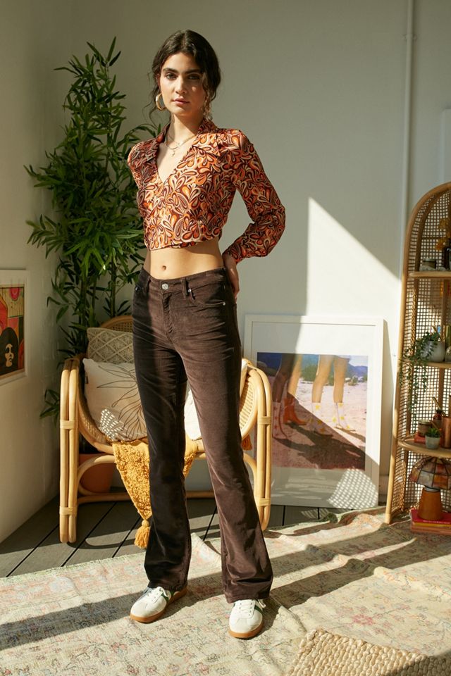 BDG Corduroy Brown Flare Jeans #1