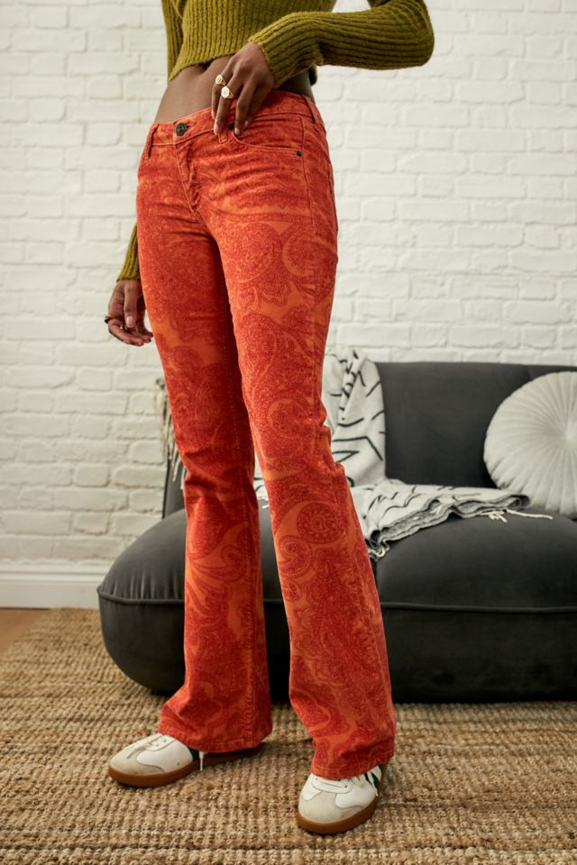 Orange corduroy bell on sale bottoms