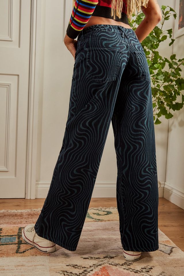 BDG Psychedelic Low-Rise Puddle Jeans #3