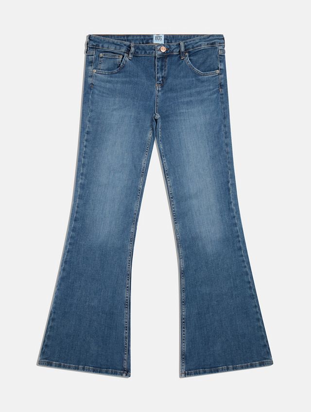 Jeans de Tiro Bajo y Bota Acampanada BDG de Lavado Vintage 90s #4