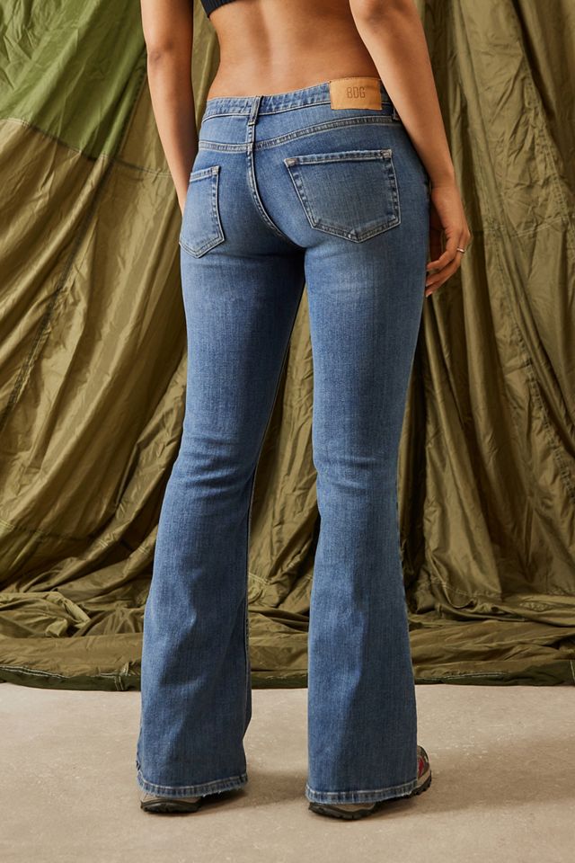 Jeans de Tiro Bajo y Bota Acampanada BDG de Lavado Vintage 90s #1