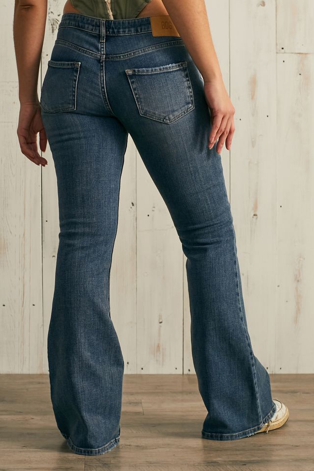 Jeans de Tiro Bajo y Bota Acampanada BDG de Lavado Vintage 90s #3