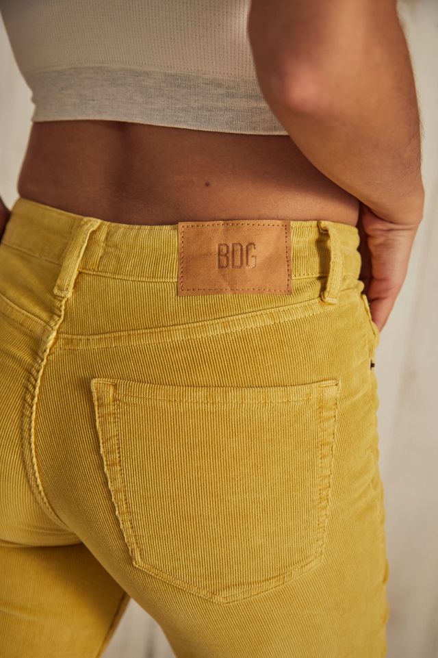 BDG – Ausgestellte High-Rise Cordhose in Gelb #3