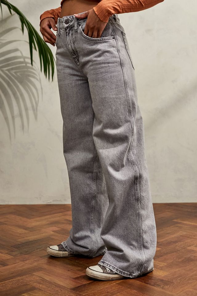 BDG Summer Grey WideLeg Puddle Jeans Urban Outfitters UK
