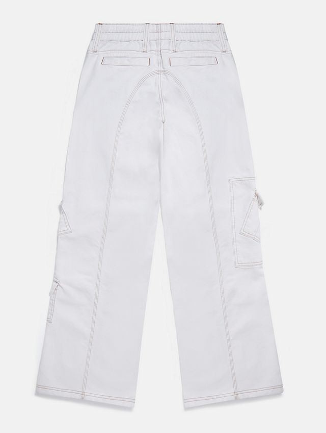 BDG White Denim Y2K Cargo Jeans #5