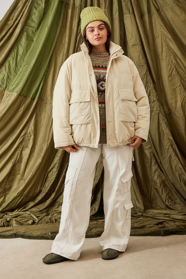 BDG White Denim Y2K Cargo Jeans #1