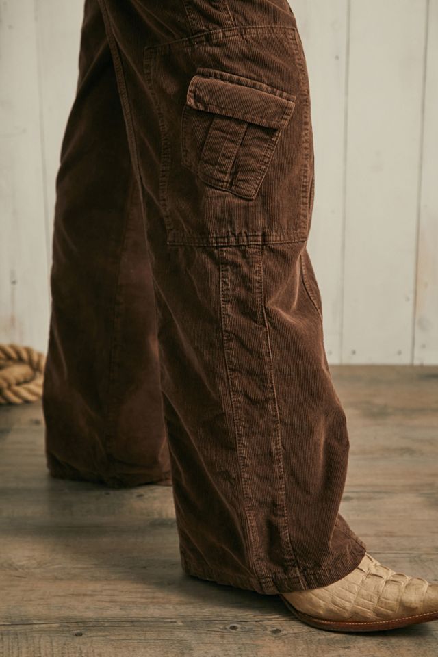 BDG - Pantalon cargo en velours côtelé années 2000 chocolat #2