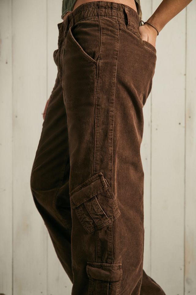 BDG - Pantalon cargo en velours côtelé années 2000 chocolat #3