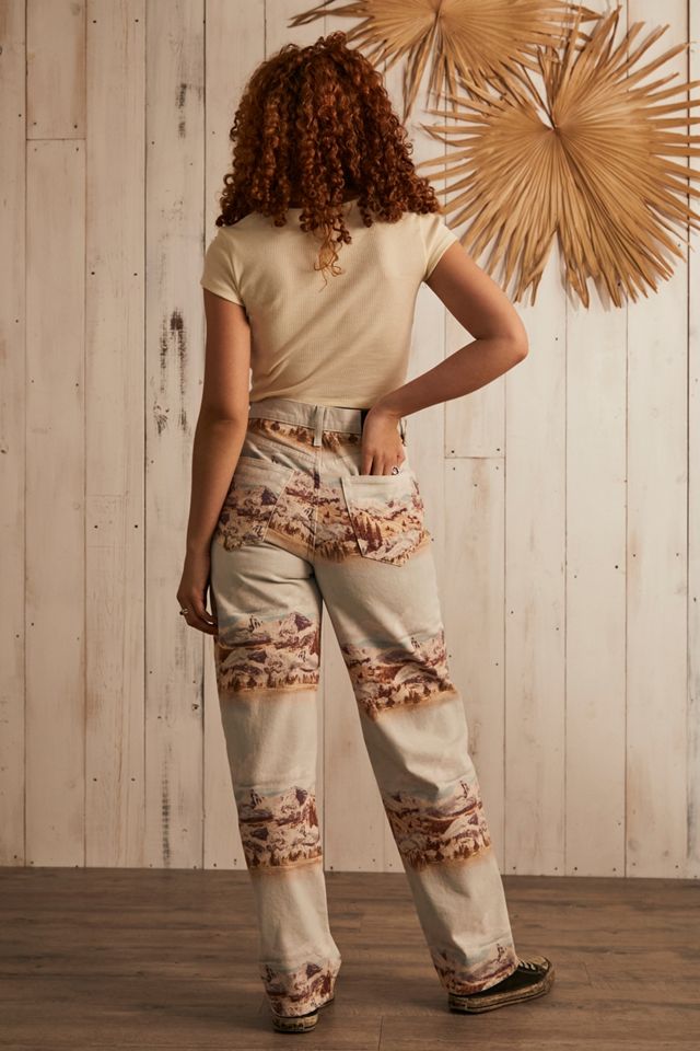 BDG Landscape Print High-Waisted Boyfriend Jeans  #3