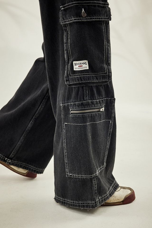 BDG Black Low-Rise Cargo Jeans #1