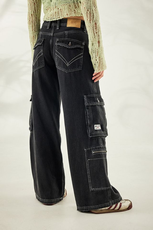 BDG Black Low-Rise Cargo Jeans #3