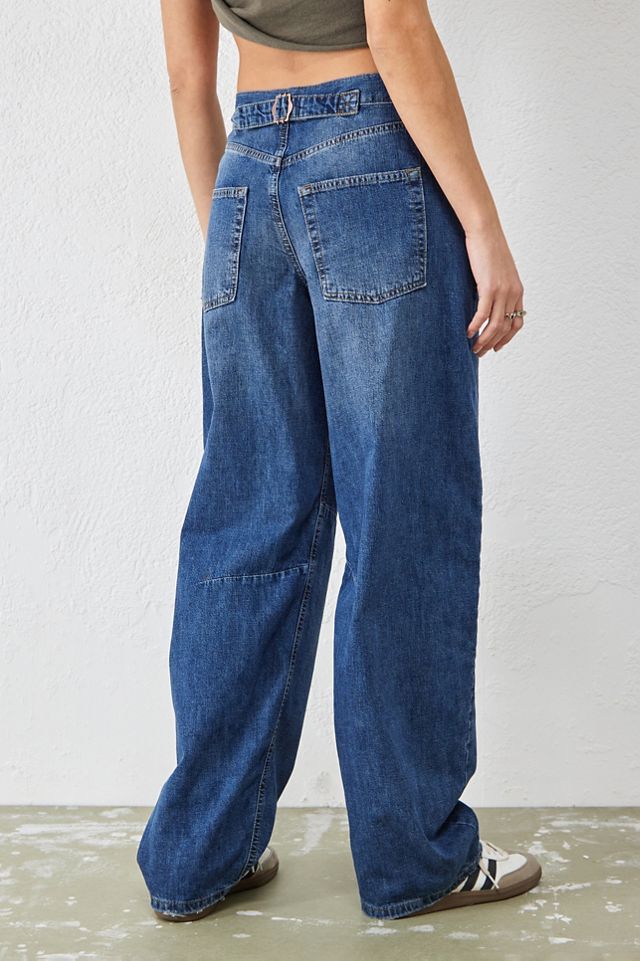 Jeans Boyfriend Logan de Cintura Fruncida y Lavado Enjuagado BDG #2